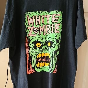 VINTAGE WHIITE ZOMBIE get Up & Kill T Shirt  RARE!!